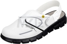 ESD pracovný clog Dynamic 37335 OB, bielo-čierny
