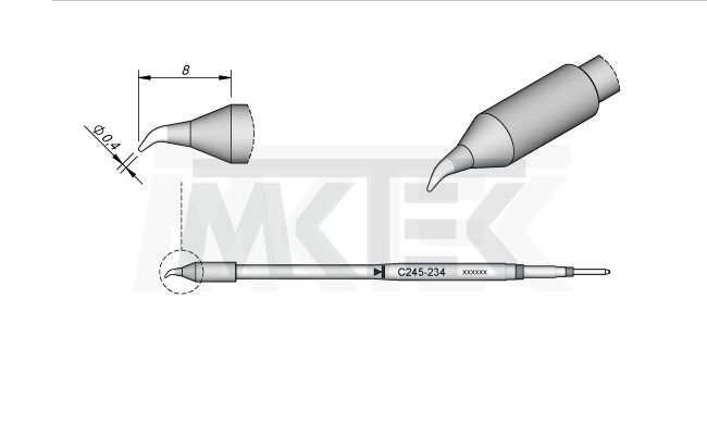 Spájkovací hrot JBC C245-234