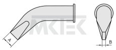 LHT FX Spájkovací hrot 9.2 x 2 mm