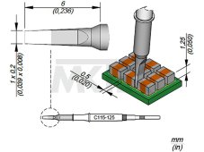 Spájkovací hrot JBC C115-125