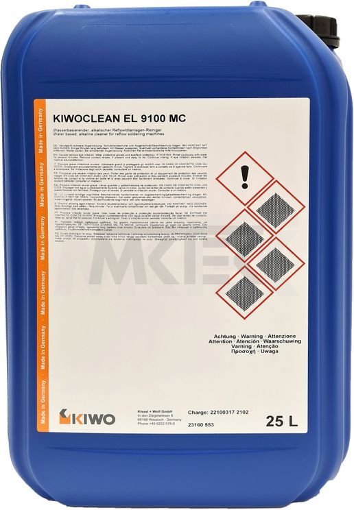 Čistič na spájkovacie zariadenia KIWOCLEAN EL 9100 MC, 25l