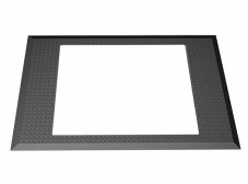 ESD podlahová rohož pre elektródu SGT, disipatívna, čierna, 760 x 660 x 12 mm