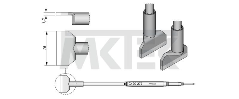 Spájkovací hrot JBC C420-277