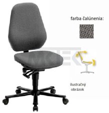 ESD stolička BASIC 2 so sklonom sedadla, trvalo vodivá, sivá