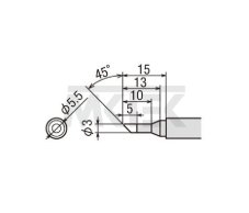 Spájkovací hrot GOOT PX-2RT-3CR