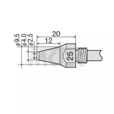 Odspájkovací hrot GOOT TP-100N-25