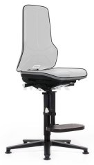 ESD stolička Neon 3, Synchrontechnik, sivá