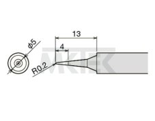 Spájkovací hrot GOOT PX-60RT-SI