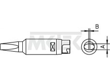 HT C Spájkovací hrot 3.2mm