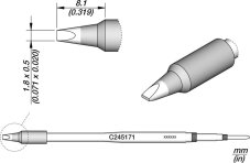 Spájkovací hrot C245171 JBC