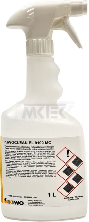 Čistič na spájkovacie zariadenia KIWOCLEAN EL 9100 MC, 12l