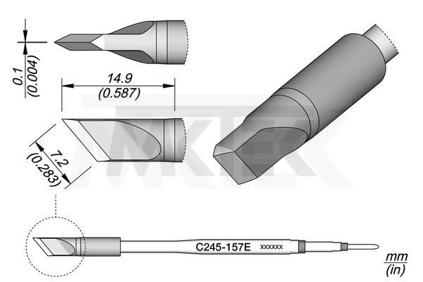 Spájkovací hrot C245157E pre spájkovacie pero T245