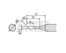 Spájkovací hrot GOOT PX-60RT-2CR
