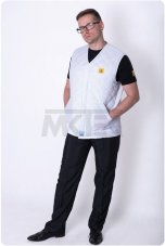 ESD prešívaná vesta s patentkami