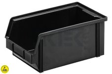 ESD Zásobník WEZ 3520.145. čierny 350x200x145mm
