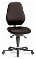 ESD stolička BASIC 2 so synchrónnou technológiou, imitácia kože