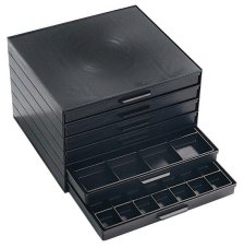 ESD Zásuvková skrinka so 6 zásuvkami 273 x 265 x 187 mm