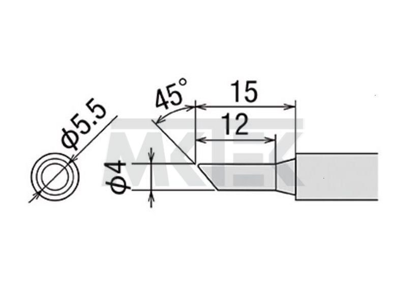 Spájkovací hrot GOOT PX-2RT-4C