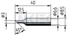 ERSADUR spájkovací hrot, 3.0 mm, 10 ks