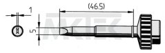 Spájkovací hrot ERSADUR, bezolovnatý, 5.0 mm, 10 ks