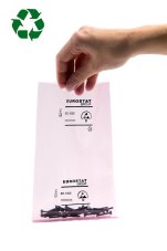 ESD ružové recyklované sáčky 90µm 152x254mm