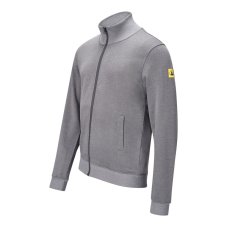 ESD Mikina na zips, sivá, Safeguard SafeComfort