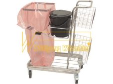 Upratovací vozík na vrecia 125 l, 900 x 550 x 1000 mm