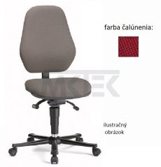 ESD stolička BASIC 2 Plus, synchrónna technológia, červená