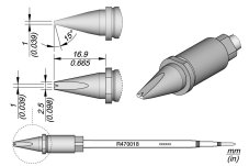 Spájkovací hrot R470018 JBC