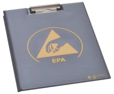 ESD Písacia podložka s krytom DIN A4 IDP-STAT, čierna