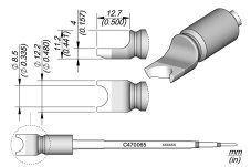 Spájkovací hrot C470065 JBC
