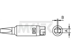 HT C Spájkovací hrot 3.2mm