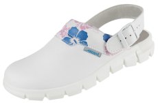 ESD pracovný clog Dynamic 7320 OB, biely s potlačou