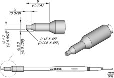 Spájkovací hrot C245166 JBC