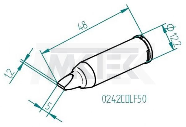 Spájkovací hrot ERSA pre i-Tool HighPower, rovný, 5 mm