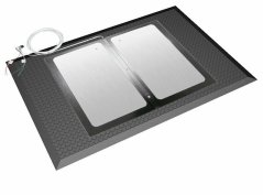 ESD podlahová rohož pre elektródu SGT, disipatívna, čierna, 760 x 660 x 12 mm