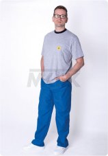 ESD Tričko TKZ s krátkym rukávom, okrúhlym výstrihom, s vreckom