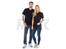 ESD tričko s výstrihom do V, čierne, SafeGuard