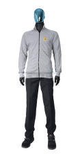 ESD mikina CAL-H, dlhý zips, stojatý golier