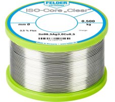 Sn99,3CuNiGe 3,0mm ISO-Core "Clear" SN100Ni+ 1kg FELDER