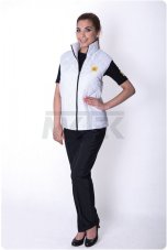 ESD prešívaná vesta so zipsom