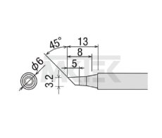 Spájkovací hrot GOOT PX-2RT-3BC