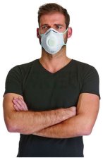 Jednorazový respirátor FFP2 s výdychovým ventilom, 15ks