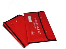 ESD servisná súprava pracovná podložka 4x patentka vinyl červená 610 x 610 mm SafeGuard