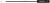 Plastový skrutkovač, plochý, 2 x 0.7 x 130 mm
