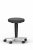 ESD podsedák Stool 2, látka Duotec, čierna, kolieska