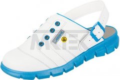 ESD Clogs, profesionálna obuv Dynamic, modrá a biela