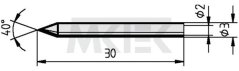 Spájkovací hrot ERSA pre Minityp S, rovný, 0.3 mm
