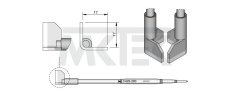 Spájkovací hrot JBC C420-280, QFP/PLCC