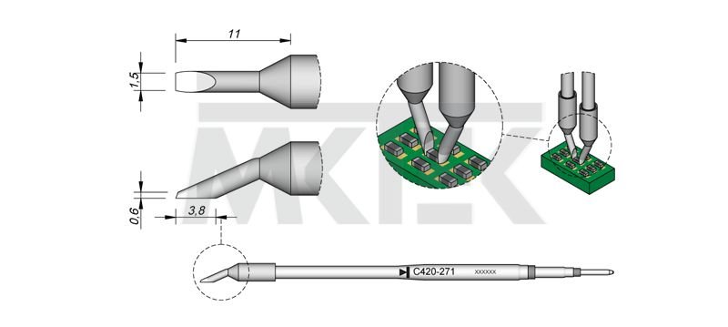 Spájkovací hrot JBC C420-271